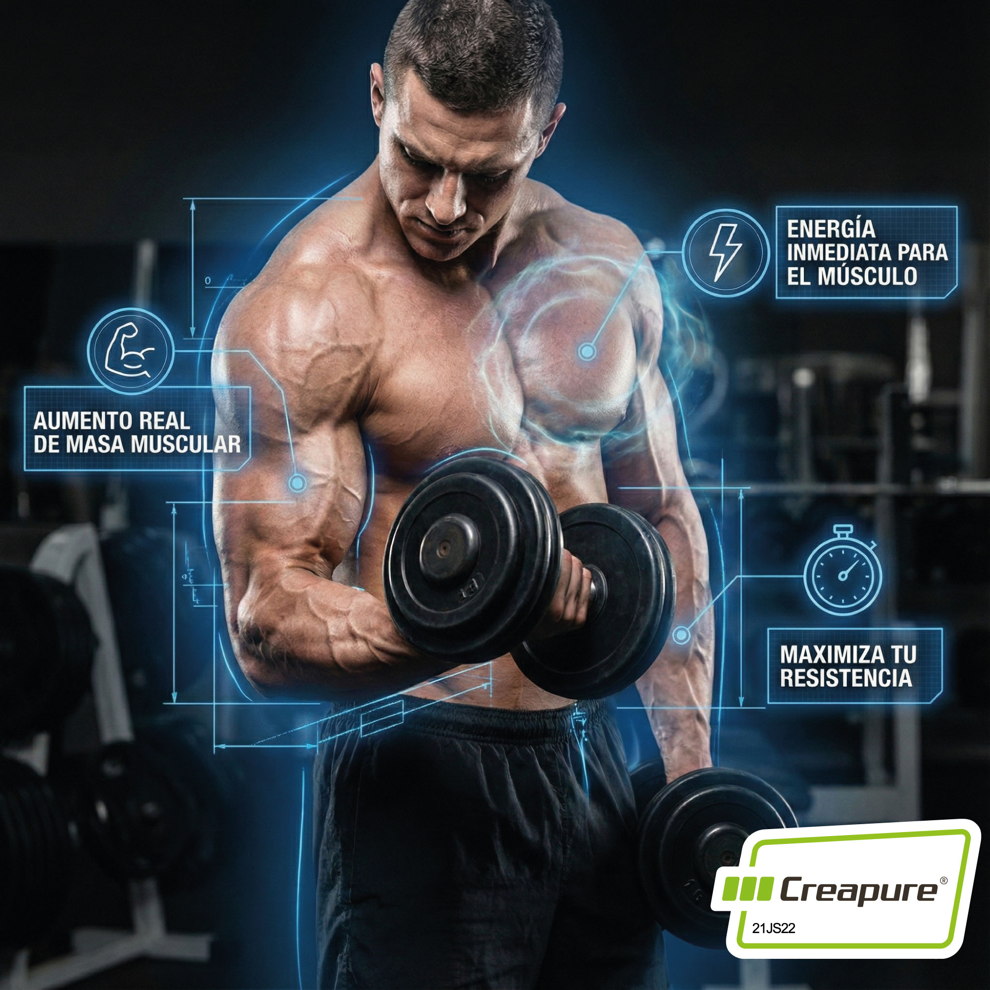 Beneficios Creatina Micronizada Creapure® 500 G